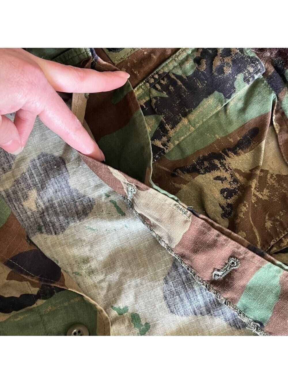 Kali Ku 90s Y2K Upcycled Army Jacket Vest OOAK Handmade Altered Fatigue Festival - Picture 6 of 8